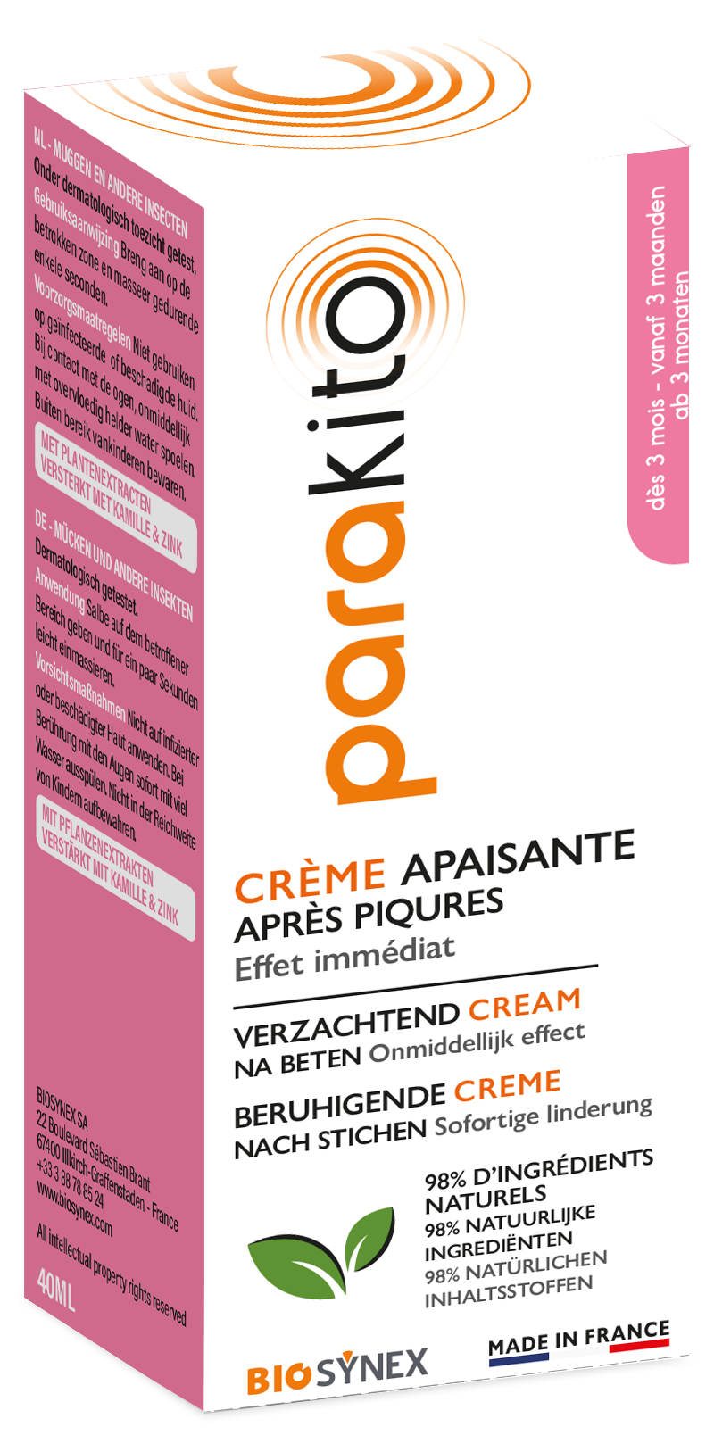 Nach Stichen Creme